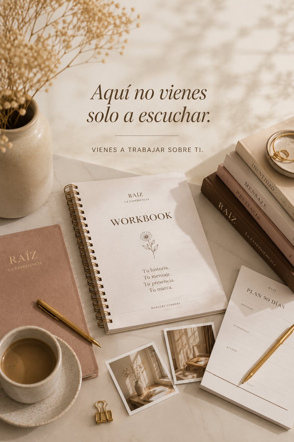 Aquí no vienes solo a escuchar. Vienes a trabajar sobre ti